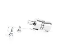 Tuyau Echappement Simulateur De Réglage De Style De Voiture Universel Sifflet D'échappement Turbo Sifflet Tuyau Silencieux Soufflage S M L XL(Silver XL)