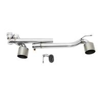 Tuyau Échappement Voiture Double Pointe Sortie Silencieux Pare Chocs Sport M Pour BMW E90 E92 320i 330i 325i 2006-2016(Matte)