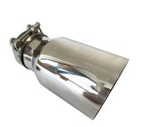 Tuyau Échappement Voiture Embout D'échappement Pour Modification Automobile, Tube Simple Coudé En Acier Inoxydable 304, 2,5 Pouces Et 4,5 Pouces(IN60-OUT76MM)