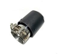Tuyau Échappement Voiture Embout D'échappement Universel 1 Pièce Pour Voiture, Tube En Acier Inoxydable, Silencieux D'échappement En Fibre De Carbone Mat(ID 73MM-OD 76MM)