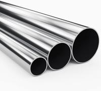 Tuyau en acier inoxydable pour échappement automatique - Diamètre 45 mm, épaisseur 1,2 mm, 1 mètre - Tube rond pour silencieux avec trou modulaire et installation facile - SAMMA PARTS