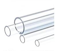 Tuyau en acrylique transparent de 10cm, 2 pièces, for bricolage d'aquarium, artisanat et décoration de la maison, tube à haute résistance aux chocs(90mm)