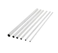 Tuyau en aluminium 6063 AL6063, 1mm d'épaisseur, 3-30mm de diamètre extérieur, droit, 300mm, 500mm de Long, Tube rond en alliage d'aluminium(Size:500mm,Color:OD 19 x ID 17mm)