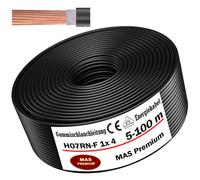 Tuyau en caoutchouc 5-100 m H07RN-F 1x4 câble de chantier flexible pour appar...