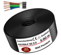 Tuyau en caoutchouc 5-90 m H07RN-F 5G2,5 câble de chantier flexible pour...