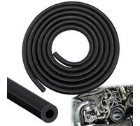 Tuyau en caoutchouc noir flexible de 10 pieds (3,05 m) avec un diamètre intérieur de 1/4 pouce (6 mm) en silicone pour remplacement de tuyau d'aspiration universel pour la plupart des véhicules (1/4