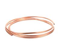 Tuyau en cuivre flexible enroulé, Tube en cuivre souple T2 99,9% 2-19 mm for alimentation en eau de réfrigération CVC DIY(8mm x 1.5mm x 1 meter)