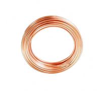 Tuyau en cuivre souple enroulé, Tube en cuivre microbore, diamètre extérieur 6/8 mm, longueur 1 m, épaisseur 0,6(Outside Diameter 6Mm)