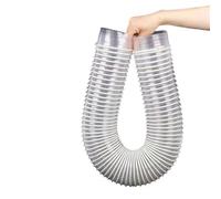 Tuyau en fil d'acier transparent, 2 mètres de tuyaux plastique PVC, tuyau d'aspiration dépoussiérage, longueur 2000mm, outils(ID55mm)(ID70mm)