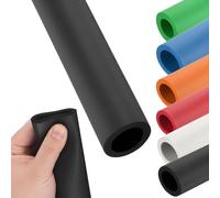 Tuyau En Mousse ID 18, 22, 25, 27, 32mm Tube D'isolation Pour Tuyau En Mousse, Flexible Isolation Tuyaux Chauffage(Noir,ID 18mm*T 6mm*100cm)