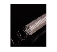 Tuyau en polyuréthane résistant aux perforations, collecteur de poussière transparent et épais, diamètre: 20mm, 100cm/39,4pouces/3,28pieds, épaisseur: 1,5mm, avec fil d'acier cuivré.(35cm)