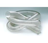 Tuyau en polyuréthane transparent spiralé pour aspirateur à main 5 m (Ø 150 mm)