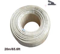 Tuyau en PVC de qualité alimentaire pour système d'irrigation,tube PE,kits de brumisation,noir,blanc,beige,1/4mm,6.35 en effet -20m Beige-1/4