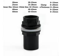 Tuyau en PVC noir avec coude à 90 °,connecteurs directs,débordement d'aquarium épais,raccord de vidange d'entrée et de sortie d'irrigation JoendocGarden,20-50mm - Type Style 2(I D)-40mm(1Pc)
