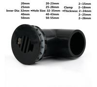 Tuyau en PVC noir avec coude à 90 °,connecteurs directs,débordement d'aquarium épais,raccord de vidange d'entrée et de sortie d'irrigation JoendocGarden,20-50mm - Type Style 3(I D)-50mm(1Pc)