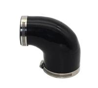 Tuyau en silicone 90 degrés connecteur réducteur tuyau adaptateur bleu noir rouge résistance à la température gel de silice universel(Black,ID 51MM-57MM)