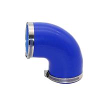 Tuyau en silicone 90 degrés connecteur réducteur tuyau adaptateur bleu noir rouge résistance à la température gel de silice universel(Blue,ID 57MM)