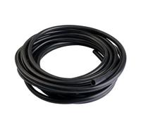 Tuyau en silicone noir haute température, longueur 5 m/16,4 pi, diamètre extérieur 9 mm, for transfert d'air et d'eau par pompe(6x9)