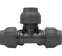 Tuyau en T en polyéthylène 32 x 25 x 32 mm réduit avec DVGW