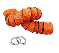 Tuyau evacuation Conduite d'air extérieur pour ventilateur de gaine (2,5,8,10 m), Tuyau de ventilation axiale pour vides sanitaires et ateliers industriels(20ft/5m,Id(A) 5.9 In/150mm)