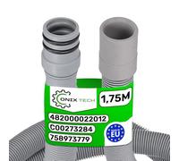 Tuyau Evacuation Lave Vaisselle 1,75m Ø 25/27 mm C00273284 pour Whirlpool