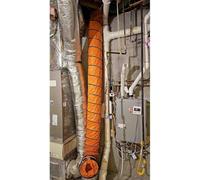 Tuyau evacuation Réseau de Conduits Commerciaux pour Ventilateurs Cylindriques (150 à 800 mm), Tuyau Souple PVC pour Ventilation Industrielle avec Crochet en S(8m/25ft,Id(A) 550mm/21.6 In)