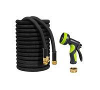 Tuyau extensible de 30 mètres avec connecteurs en laiton et pistolet d'arrosage multifonction HobbyTech