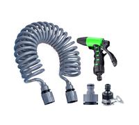Tuyau extensible - tuyau d'arrosage extensible | Tubes d'arrosage résistants au kink de 20 m de 65 pieds avec climat résistant à la pression du noyau en latex à 4 couches pour le lavage '