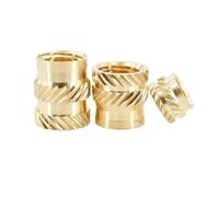 tuyau fileté, Écrous à insert en laiton M2-M6, lot de 30/50/100 pièces(30PCS,M3xL3xOD4.2)