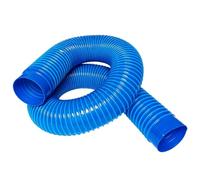 Tuyau flex PVC bleu, spirale renforcée antikink pour poussières/fumées