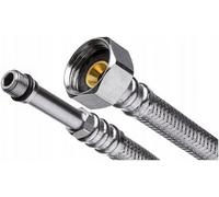 Tuyau flexible 3/8 pouce x M10 rallonge - tuyau blindé en acier inoxydable 800 mm - raccord pour robinet - écrou et filetage mâle