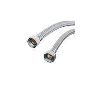 Tuyau flexible 3/8 x 3/8 pouce - tuyau renforcé en acier inoxydable de 400mm - raccord du tuyau au robinet