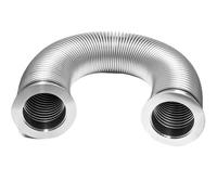 Tuyau flexible à soufflet en acier inoxydable KF-50 - Bride ISO-KF 58,05" NW-50 - Tuyau ondulé sous vide for applications industrielles(4000mm)