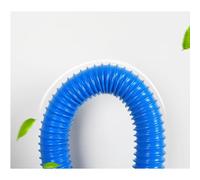 Tuyau flexible bleu en PVC for dépoussiérage de salle de bain, climatiseur portable, sèche-linge et conduit d'air (L 9,8 pi)(180mm)