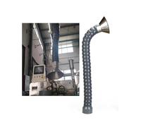 Tuyau flexible de collecte de poussière, bras extracteur de fumée de 16 cm avec design réglable, idéal pour le soudage et l'utilisation industrielle, 1 m de long - Système de filtration d'air efficace