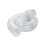 Tuyau flexible de collecte de poussière de 2 m 180 mm en PVC transparent résistant aux perforations pour système de collecte de poussière pour le travail du bois, idéal pour les magasins et les