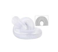 Tuyau Flexible De Collecte De Poussière Kit De Tuyau De Collecte De Poussière Antistatique Tuyau D'aspiration Robuste De Longueur En Pieds Avec Construction En Polyester PU(2.5 Inch-50 ft)