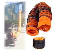 Tuyau flexible de ventilation, Tuyau de conduit flexible avec support en acier à crochet en S for ventilation 15-60CM 5-10M(5m,30CM)