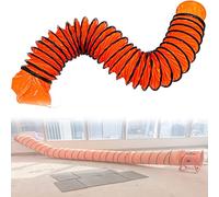 Tuyau flexible de ventilation, Tuyau de conduit Flexible, crochet en S, Support en acier, Ventilation industrielle, transfert d'air, 15-60cm(10m,15CM)