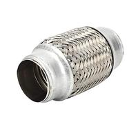 Tuyau flexible d'échappement, Duokon 38x102mm 1.5x4in tuyau flexible d'échappement en acier inoxydable, bonne étanchéité à l'air Joint réparation Tube voiture accessoires