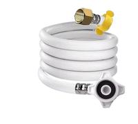 Tuyau Flexible D'entrée D'eau For Machine À Laver En PVC 80-500 Cm G1/2-G3/4 Pouces, Interface À Six Points.(100cm)