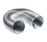 Tuyau Flexible en Aluminium 100mm / 1.5m - Gaine Semi-rigide pour Réseau VMC - Conduit Flexible D'arrivée D'air