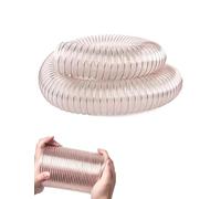 Tuyau flexible en C pour systèmes d'extraction - Tuyau de ventilation résistant à la température pour salles de culture CVC et utilisation industrielle - 10,2 cm de diamètre et 7,6 m de long