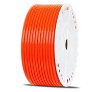 Tuyau flexible en caoutchouc PU for compresseur d'air, 4 x 2,5 mm, 6 x 4 mm, 8 x 5 mm, 10 x 6,5 mm, 12 x 8 mm, 14 x 10 mm, 1 mètre (bleu, diamètre extérieur 6 x diamètre intérieur 4 mm)(Orange,OD6 x I