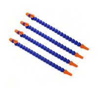 Tuyau Flexible en plastique pour liquide de refroidissement d'huile, buse ronde, bleu Orange, pour système de refroidissement par eau de Machine hydraulique ou CNC, paquet de 4 With switch 1/2 400mm