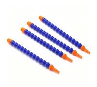 Tuyau Flexible en plastique pour liquide de refroidissement d'huile, buse ronde, bleu Orange, pour système de refroidissement par eau de Machine hydraulique ou CNC, paquet de 4 No switch 3/8 400mm