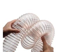 Tuyau flexible en polyuréthane PU, Tuyau d'extraction flexible transparent robuste de 1 m/3,3 pi de long, 2 à 20 po de diamètre(Dia-2.2 Inch(55mm))