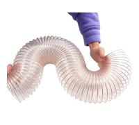 Tuyau flexible en polyuréthane PU, Tuyaux d'aspiration transparents, flexibles et résistants aux perforations for systèmes de dépoussiérage(Dia-1.0 Inch(25mm))