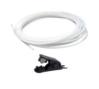 Tuyau flexible en PTFE haute température avec collier de serrage pour imprimantes P1P/P1S - Filaments lisses - Tuyau PTFE pour extrudeuse à entraînement direct - 10 mètres