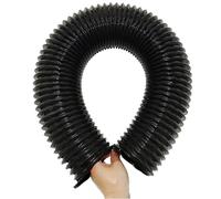 Tuyau flexible en PU noir anti-perforation avec fil d'acier cuivré, for aspirateur d'atelier, épaisseur 0,93 mm, for le travail du bois et des métaux.(150mm)